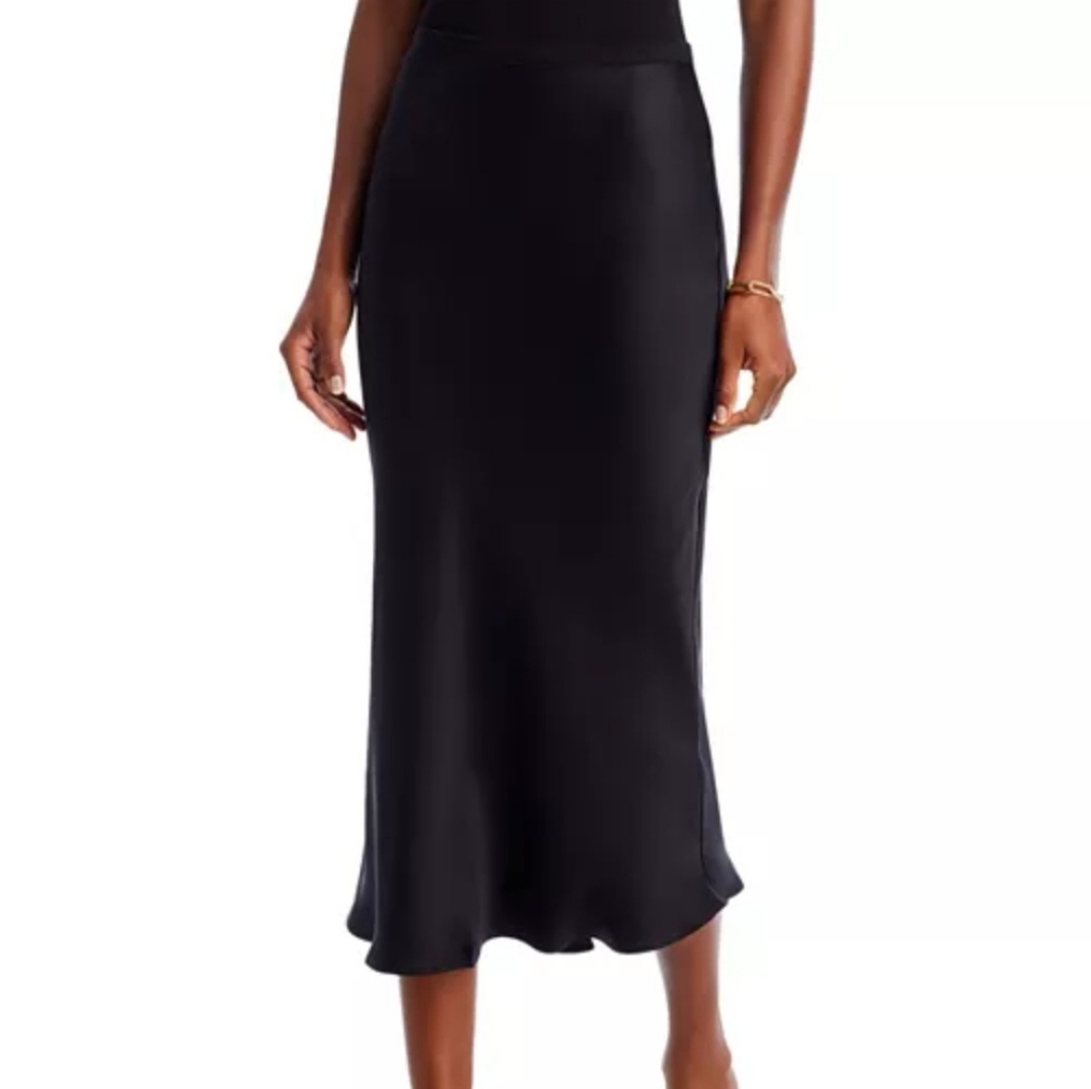 Anine Bing Bar Silk Slip Skirt - L NWT